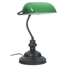 Diem Brass Banker's Lamp with Inline Switch